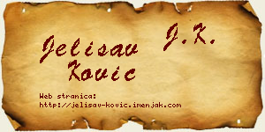 Jelisav Ković vizit kartica